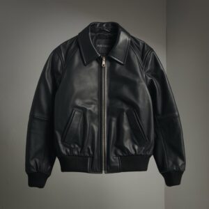 Veyloria Essential: Artisan Bomber Jacket
